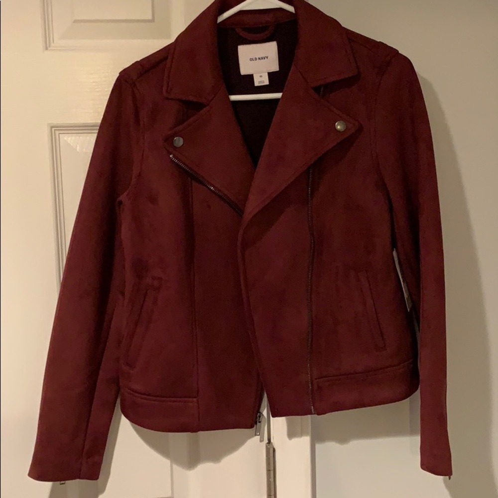 Maroon suede Jacket